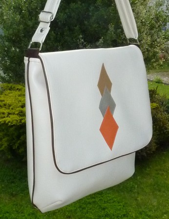 Sac rabat simili beige ext